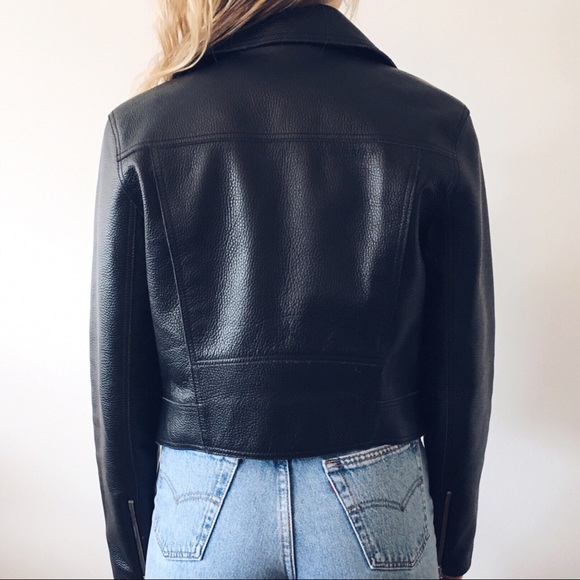 *SOLD* T by Alexander Wang Pebbled Leather Jacket - Picture 5 of 6